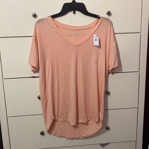 Peach Soft&Sexy V-neck Tee *New w/ tags*